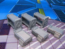 6 pc Soldiers Barracks Bunk Beds Miniature Scatter Terrain Scenery 3D Printed