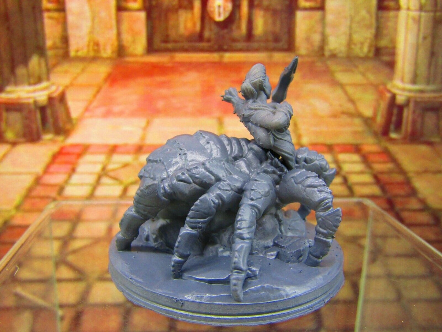 Dark Elf Arachnid Spider Archer Female Bowman Mini Miniature Figure 3D Printed