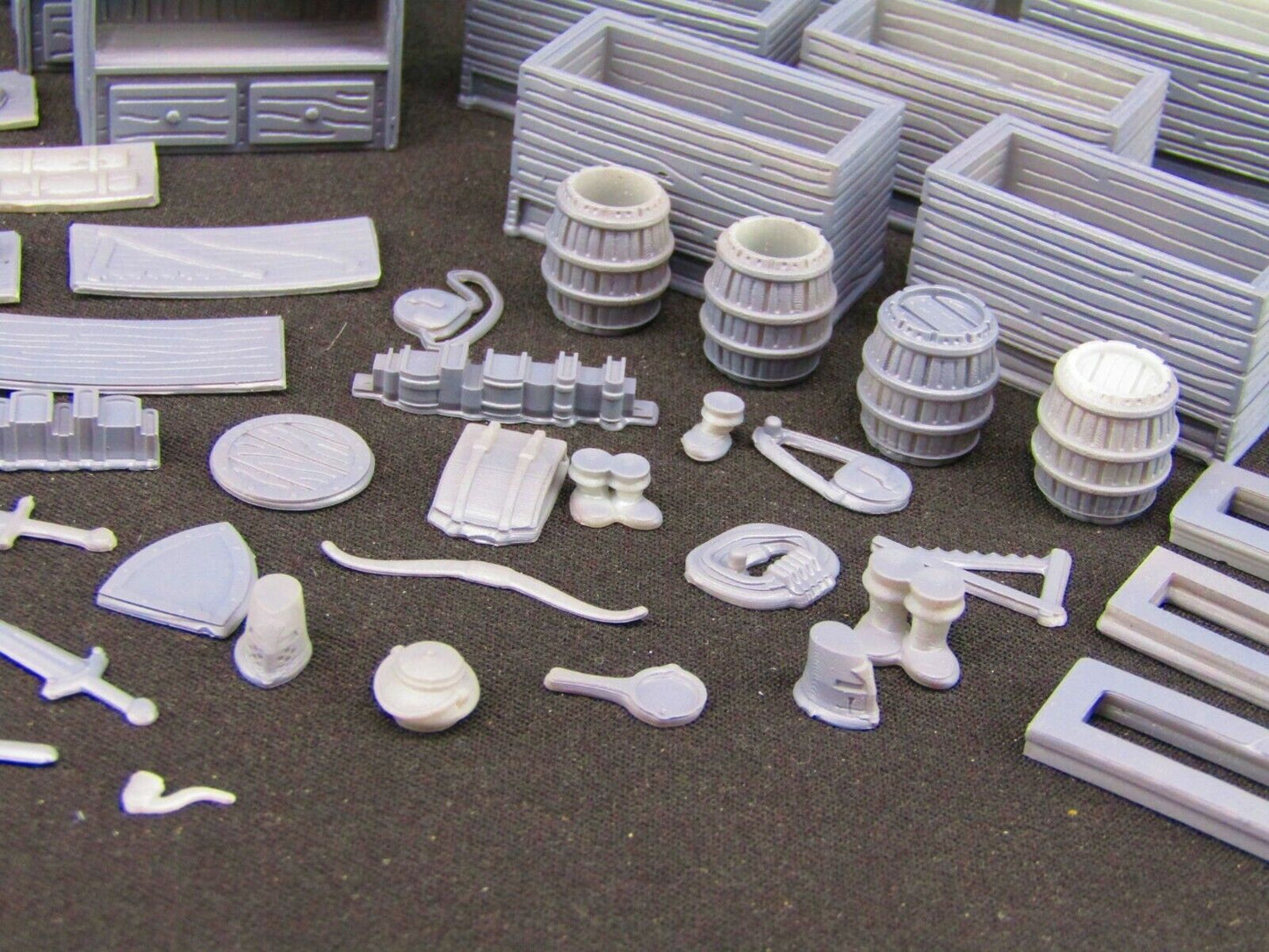 Merchant Weapon Trader Equipment Shop Items Scatter Terrain Props Scenery 3D