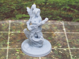 Singing Dancing Woman Bard W/ Guitar Mini Miniature Figure 3D Printed Model