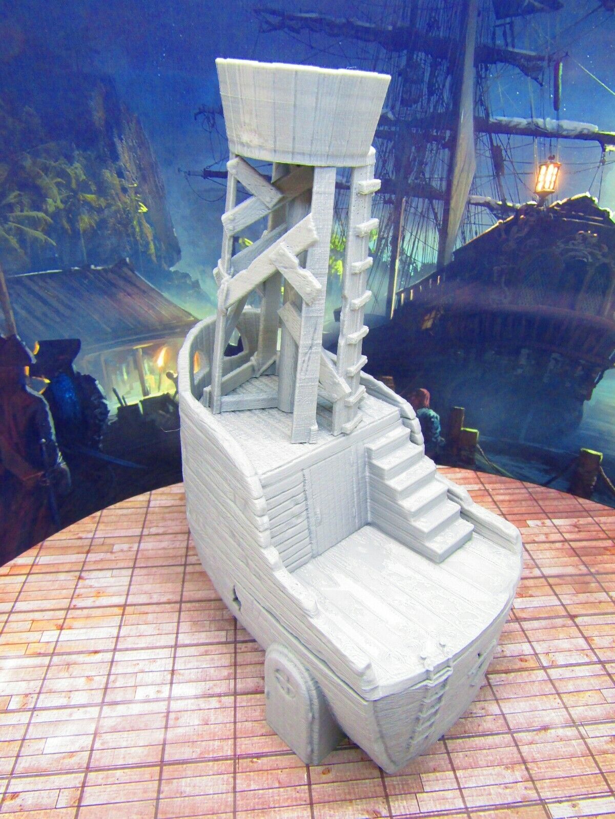 Boat Ship Hull House Hideout & Crow's Nest Watchtower Scatter Terrain Scenery