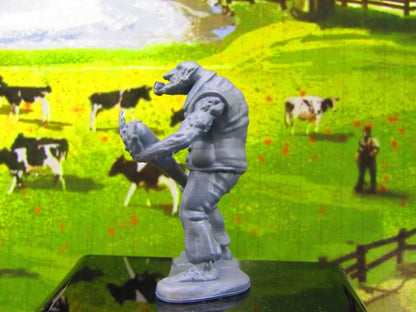 Gangster Troll Smoking Pipe W/ Bat Monster Encounter Mini Miniature Model