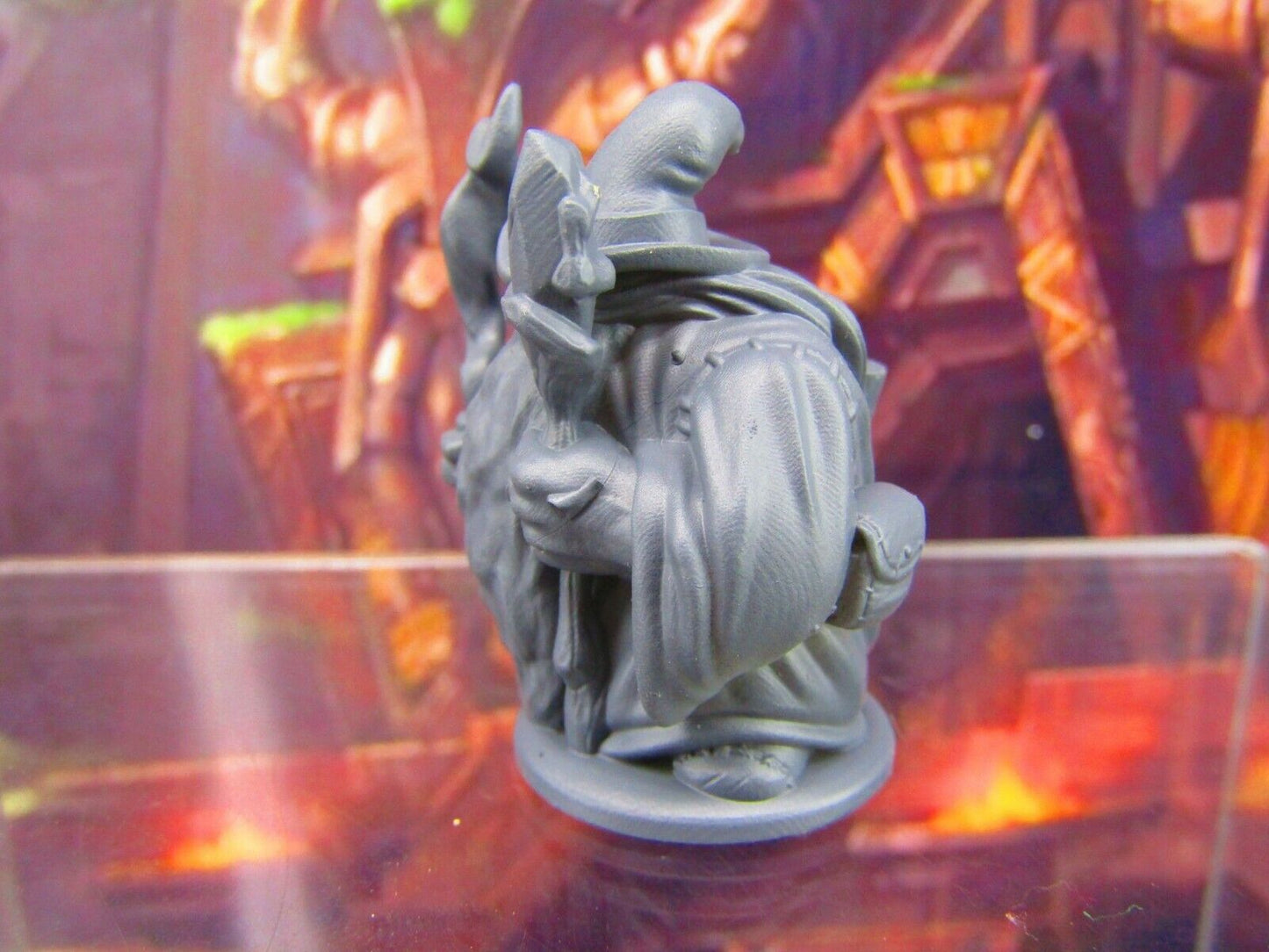 Dwarf Wizard Mini Miniature Figure 3D Printed Model 28/32mm Scale RPG Fantasy