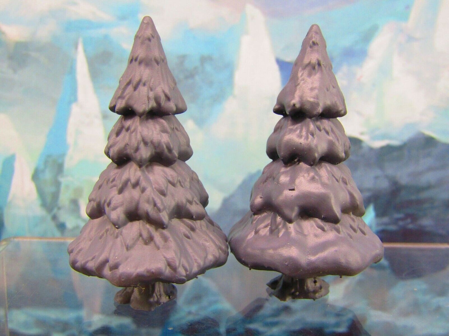Evergreen Pine Tree Pair Scatter Terrain Scenery Tabletop Gaming Mini Miniature
