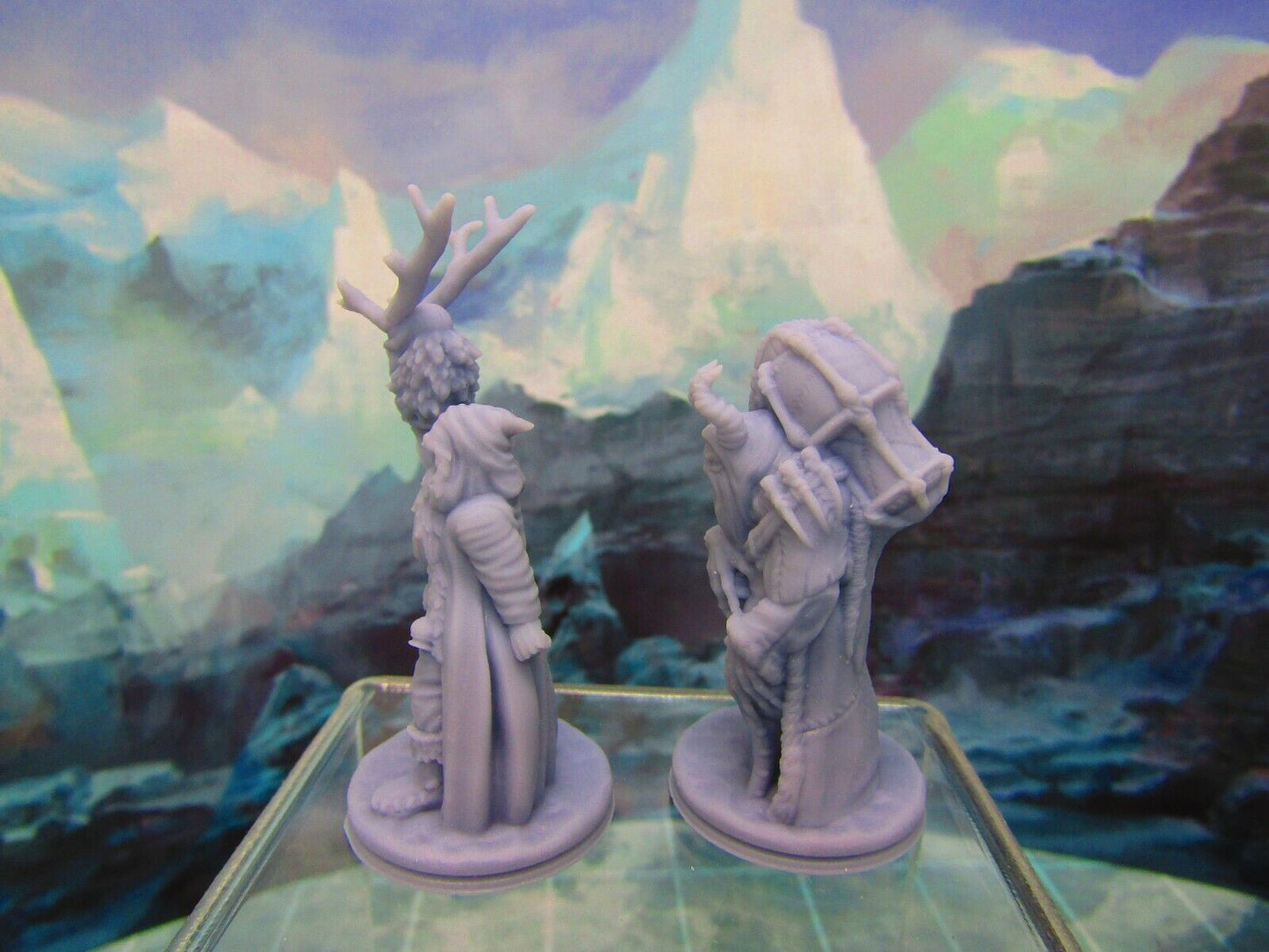 Druid Santa Claus & Krampus Miniatures Mini Figure Dungeons & Dragons D&D Model