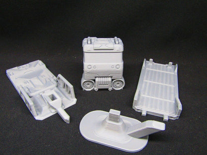 Flatbed Hover Truck Space Vehicle Car Scenery Scatter Terrain 3D Printed Model