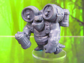 Tortle Barkeeper Turtle Man Drink Dispenser Mini Miniature Figure 3D Printed