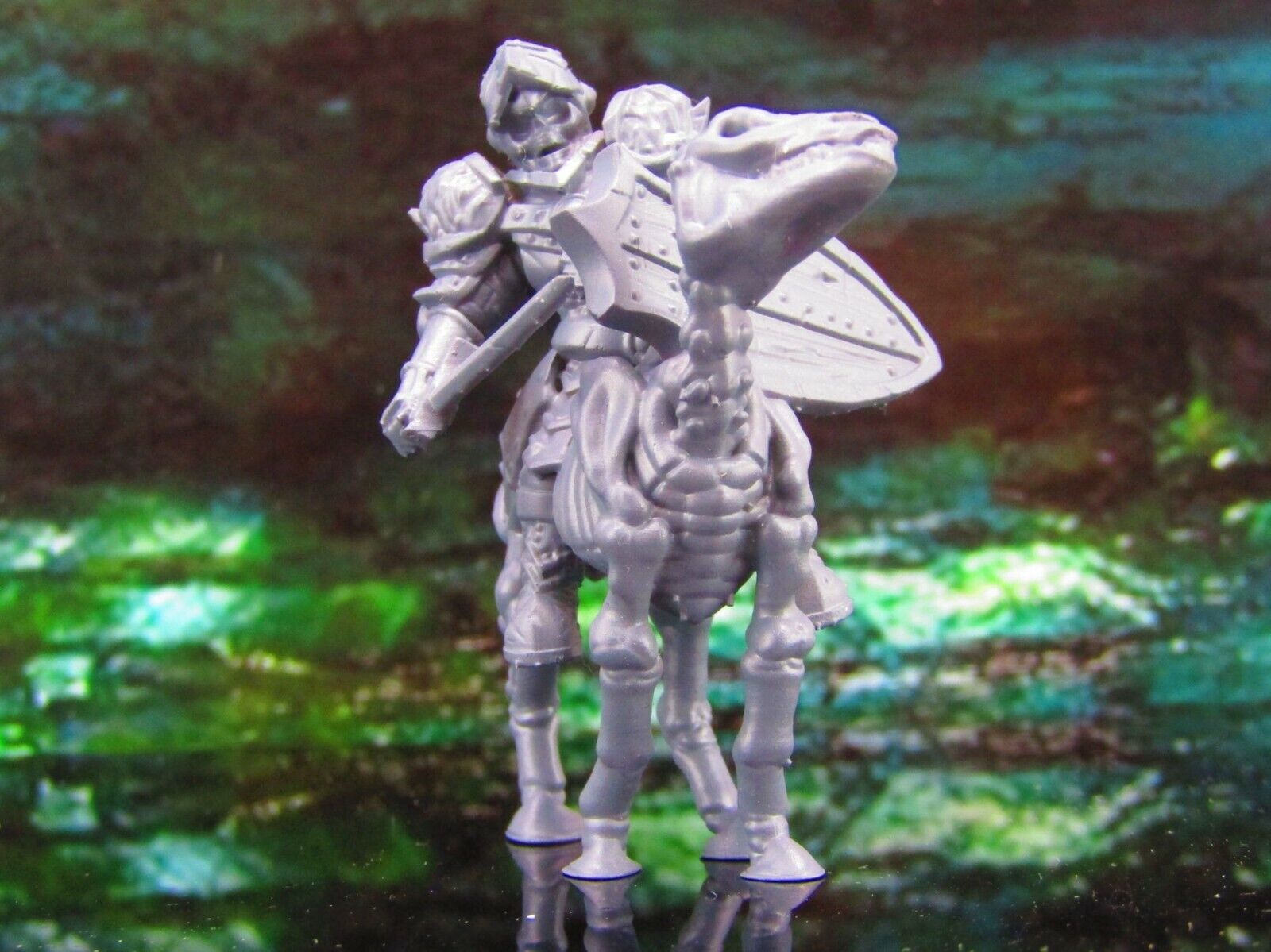 Mounted Skeleton Horse Rider Cavalry A Mini Miniature Model Character Figure