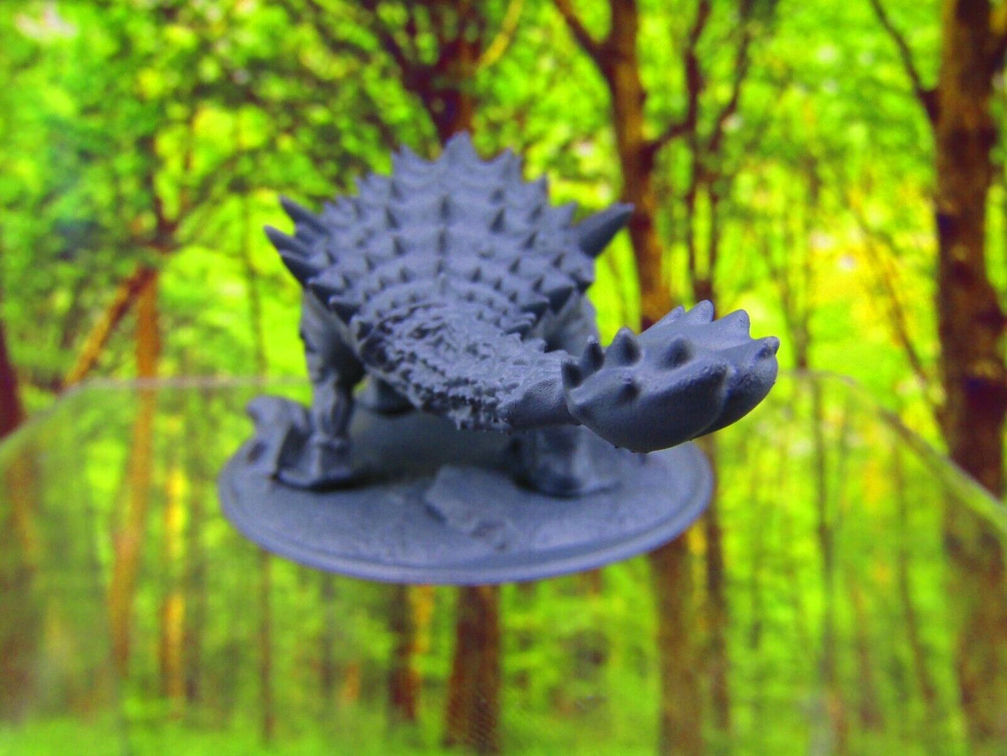 Battle Damaged Ankylosaurus Dinosaur Mini Miniature 3D Printed Model 28/32mm