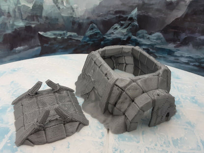 Ice Igloo Tribal Hut Scenery Terrain Miniature Mini Model Dungeons & Dragons D&D