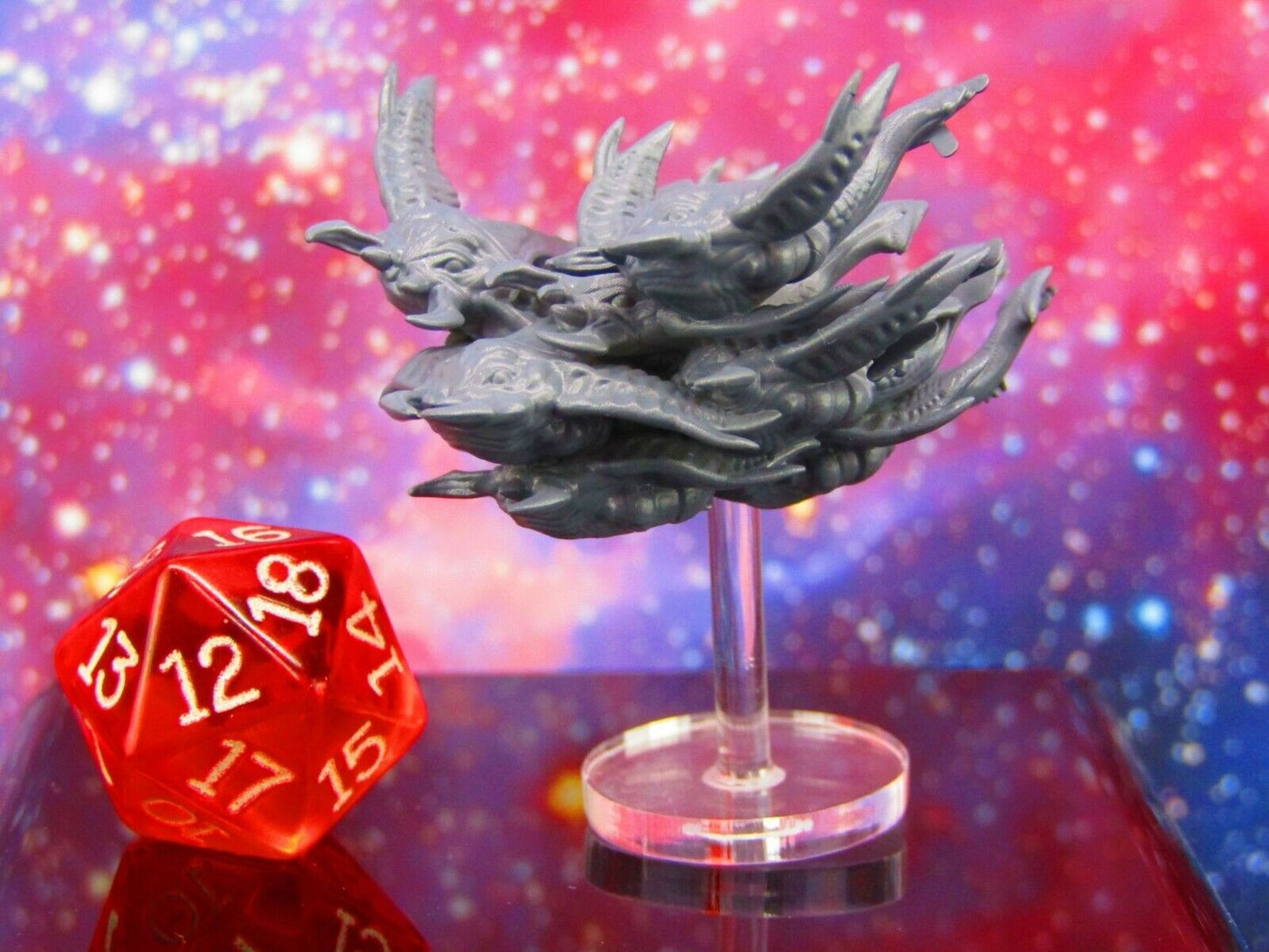 Alien Swarm Space Creatures Monster Space War Gaming Set w/ Flight Stands & Rods