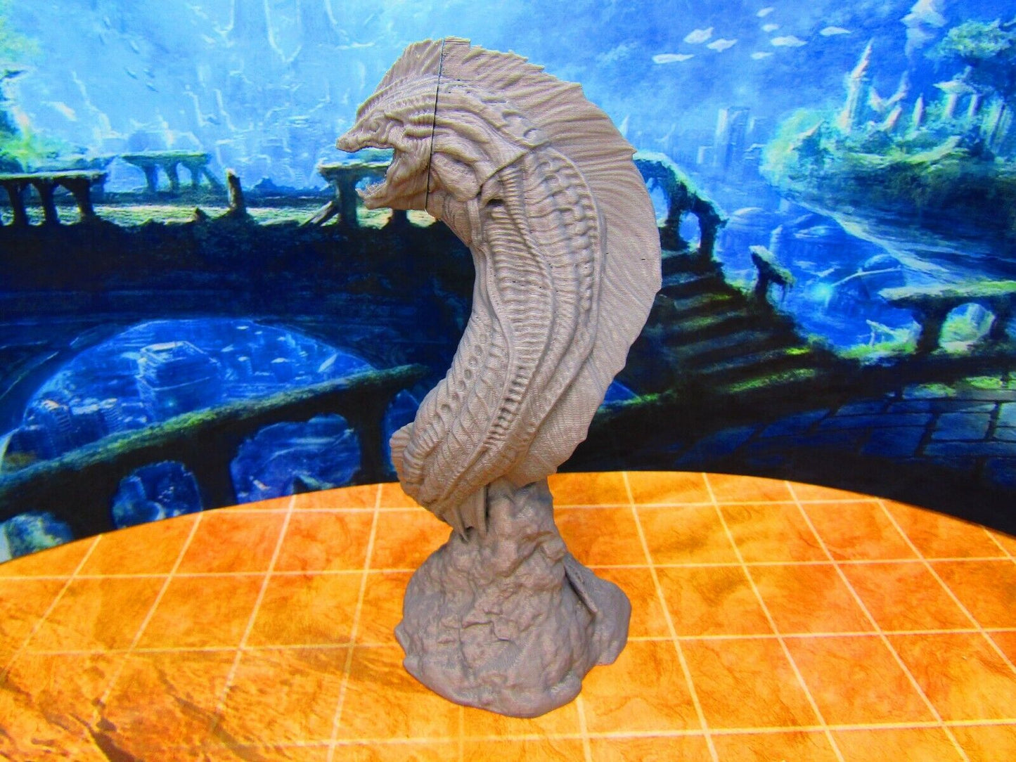 Giant Eel Underwater Monster Encounter Mini Miniature 3D Printed Figure Model
