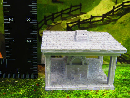 Small Blacksmith Shop Smithy's Forge Scatter Terrain Scenery 3D Printed Model