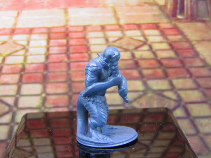 Lizardfolk Fighter Mini Miniature Model Character Figure 28mm/32mm Scale RPG
