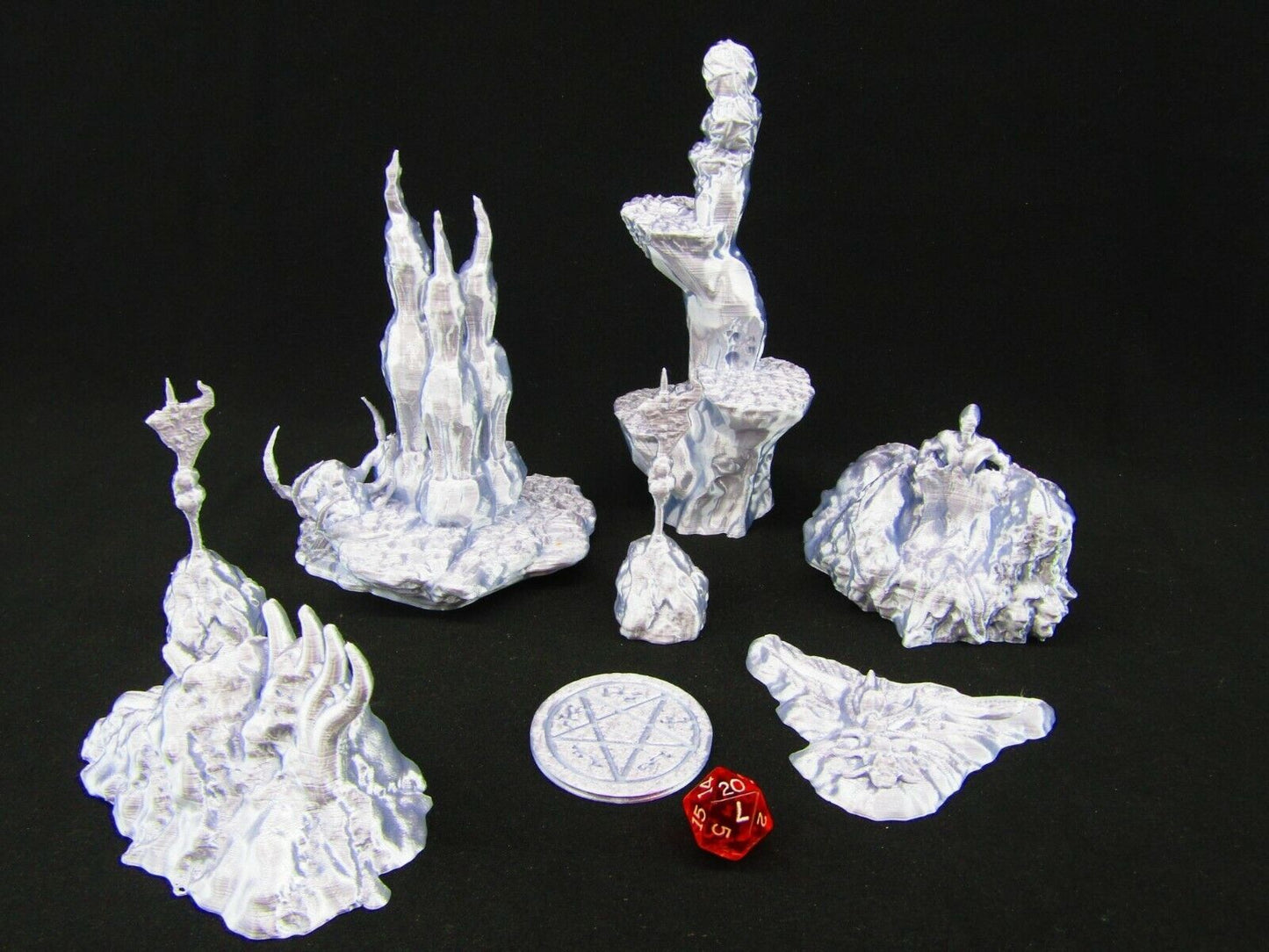 Demon's Lair Abyss Scatter Terrain Scenery 3D Printed Mini Miniature Model