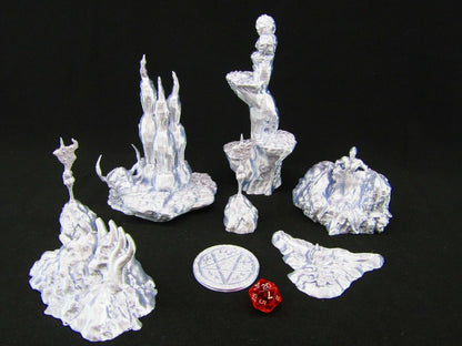 Demon's Lair Abyss Scatter Terrain Scenery 3D Printed Mini Miniature Model