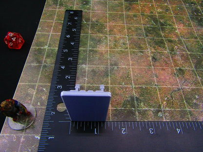 2pc Metal Barrier / Shield Tall Scatter Terrain Scenery Wasteland Apocalypse
