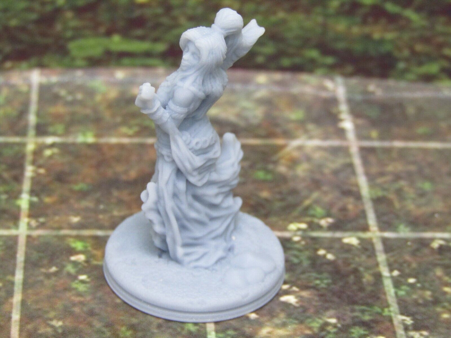 Singing Dancing Woman Bard W/ Guitar Mini Miniature Figure 3D Printed Model