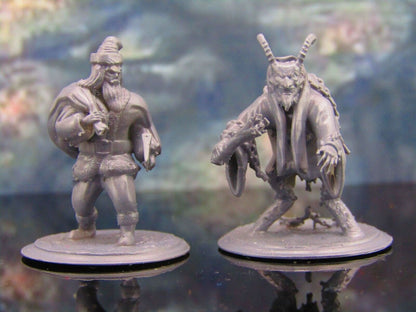Murder Claus Evil Santa & Krampus Mini Miniature Model Character Figure