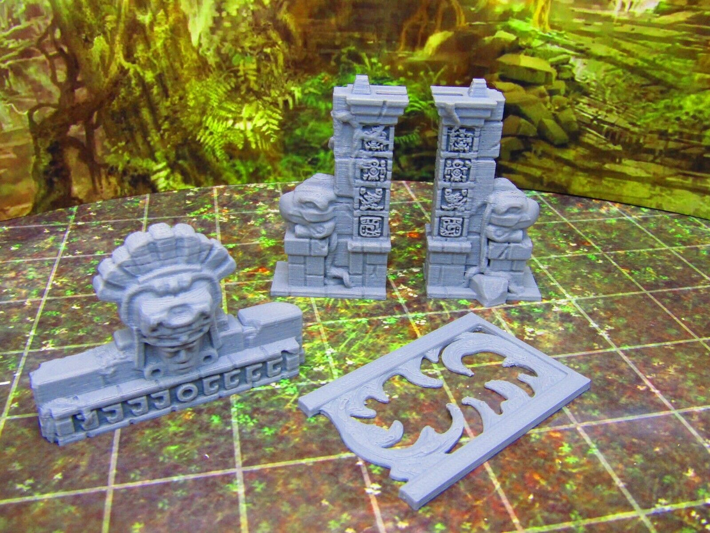 Jungle Magical Portal Entrance Gateway Scatter Terrain Scenery 3D Printed Model