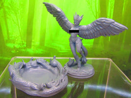 Harpy w/ Head + Nest Monster Creature Mini Miniature Figure 3D Printed Model