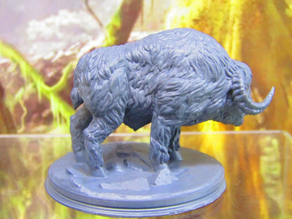 Buffalo Bison Animal Mini Miniature Figure 3D Printed Model 28/32mm Scale RPG