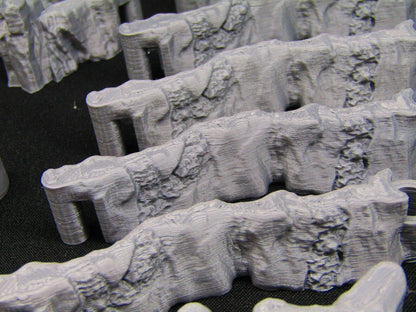 24 Piece Ore Mines DungeonSticks Map Building Wall Tile Set Scenery Terrain