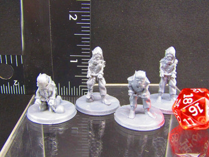 Imprisoned Elf Slaves Mini Miniature Figure 3D Printed Model 28/32mm Scale