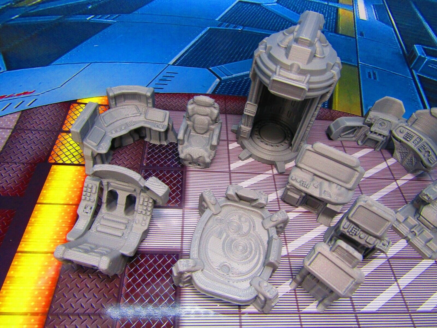 10 pc Space Ship Bridge Command Scatter Terrain Scenery