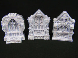 3pc Roadside Holy Place Shrines Scatter Terrain Scenery 3D Printed Mini