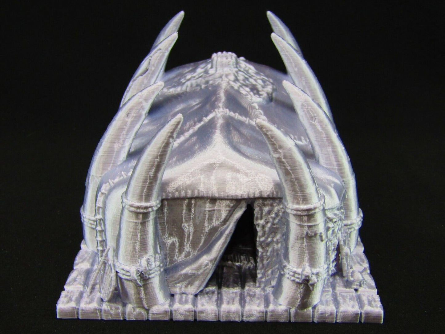 Large Barbarian Gathering Hall Tent Scatter Terrain Scenery 3D Printed Mini