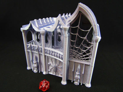 Dark Elf Nobles House Mansion Scatter Terrain Scenery 3D Printed Mini Miniature