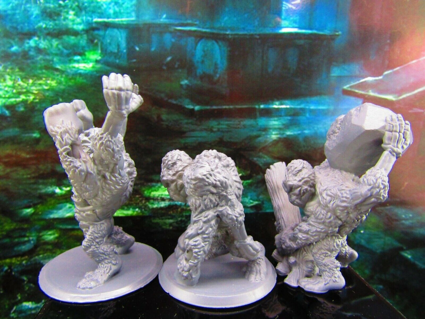 3pc Undead Zombie Mutant Gorilla Set Mini Miniature Model Character Figure