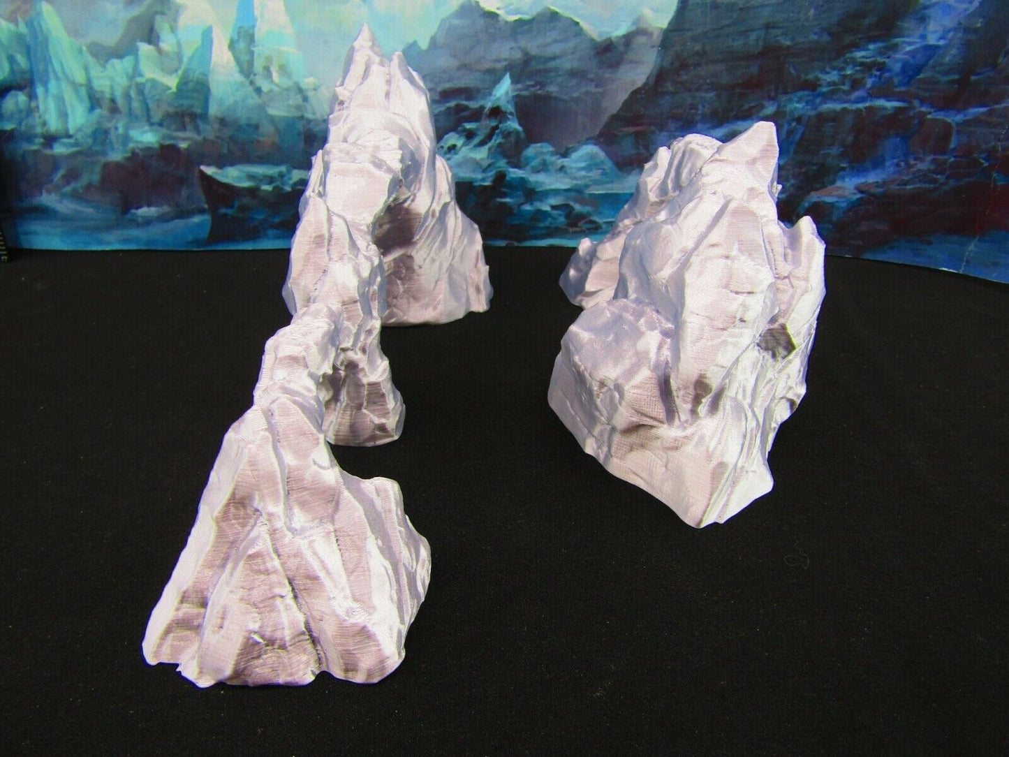 Rocky Mountainous Rock Spines Scatter Terrain Scenery 3D Printed Model 28/32mm