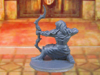 
              Dark Elf Scout Rogue Thief Archer Bowman w/ Longbow Mini Miniature Figure 3D
            