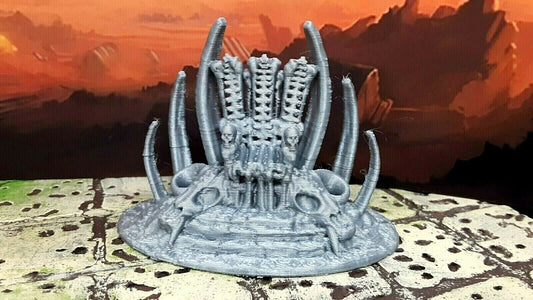 Boneyard Skull Bone Throne 28mm Scale Dungeons & Dragons Scatter Terrain