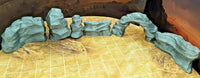 
              6 Piece Canyon Rock Formations Scatter Terrain Tabletop Scenery Gaming Mini
            