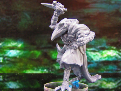 Corvian Skeletal Raven Crow Birdman Daggers C Mini Miniature Model Character