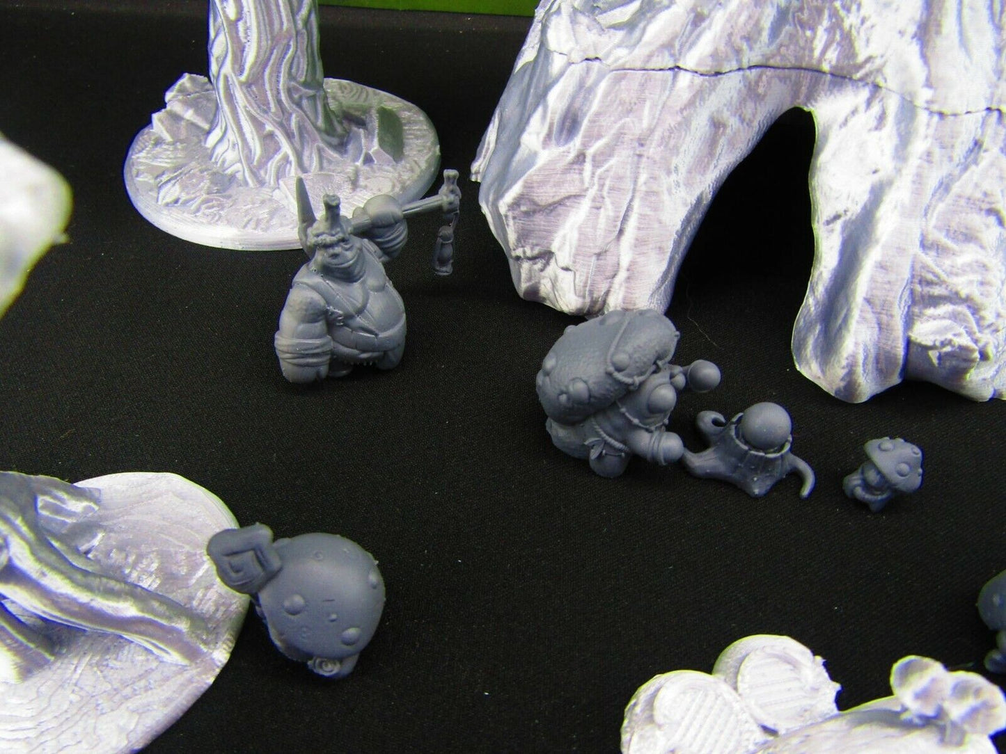 Mushroom Forest Myconid Shroomie Village Set w/ minis Scatter Terrain Scenery