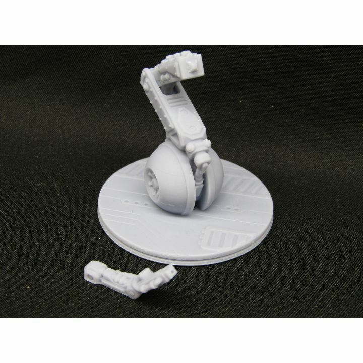 War Modded Factory Droid Battle Robot Mini Miniature 3D Printed Figure Model