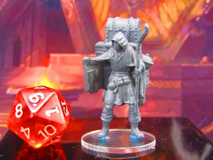 Dark Mysterious Merchant Peddlar Salesman Mini Miniature Model Character Figure