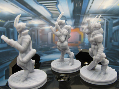 Alien Insectoids Lot of 3 Mini Miniature Scatter Terrain Scenery 3D Printed