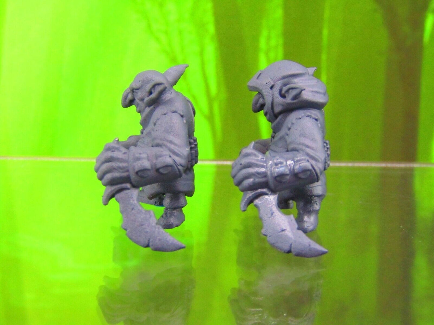Pair of Goblin Rogue Thiefs Mini Miniatures 3D Printed Model 28/32mm Scale RPG