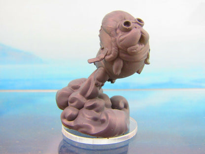 Self Propelled Rocket Pug Dog Pet Companion Familiar Mini Figure 3D Printed