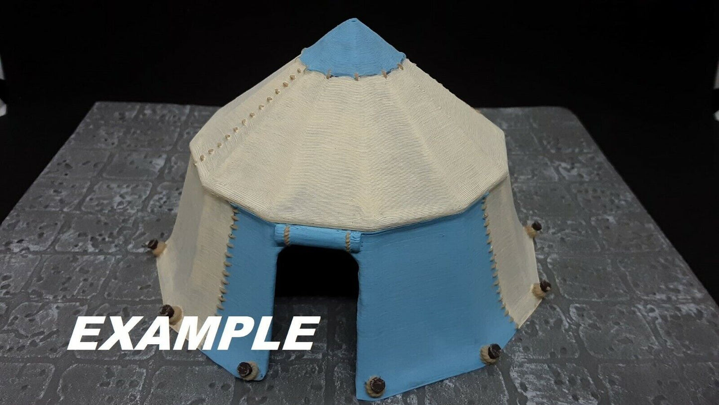 Tent Pavilion Removable Top Model Dungeons & Dragons Tabletop RPG Gaming 28mm