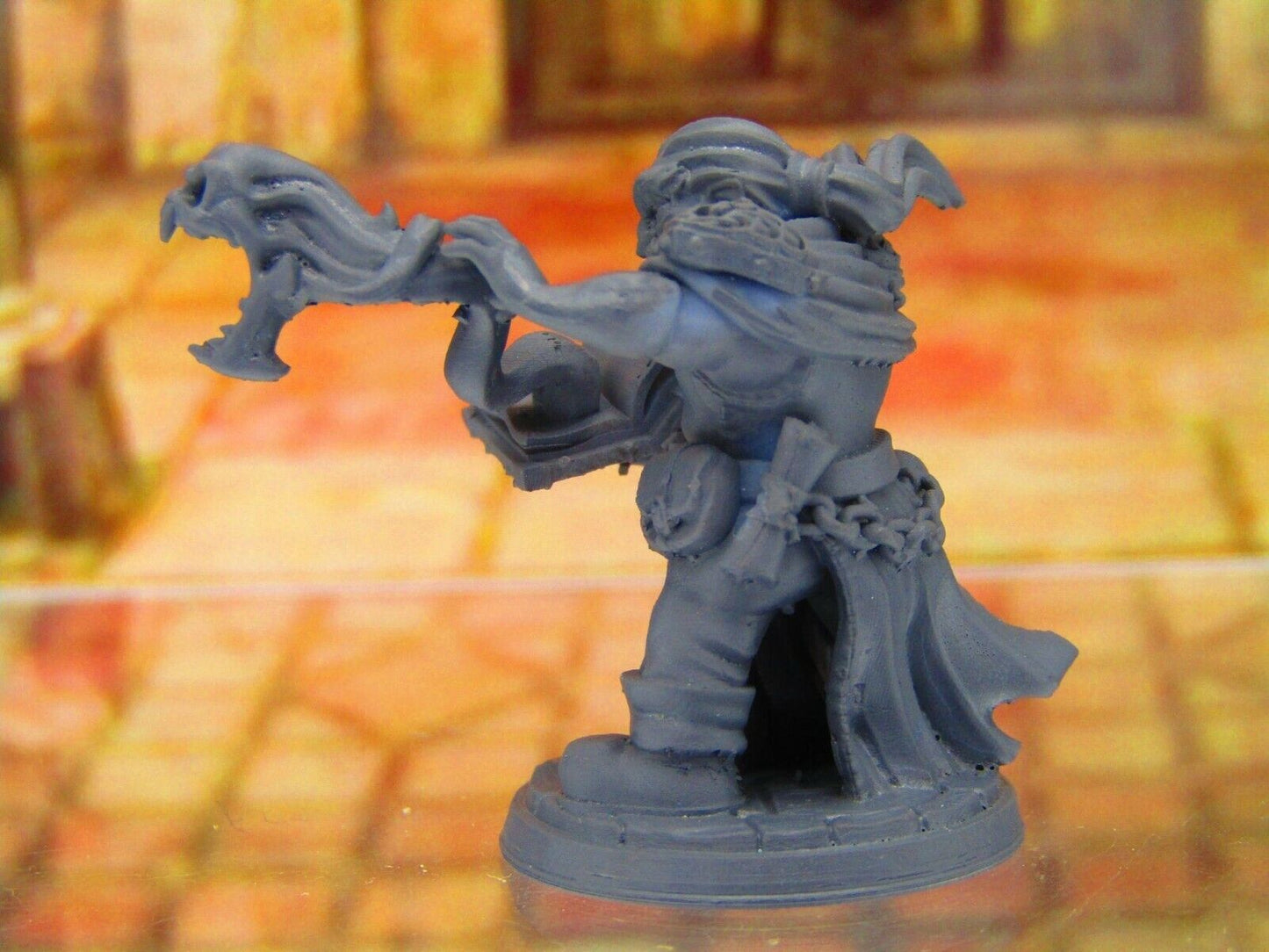 Kenus Soulstealer Necromancer Wizard Sorcerer Dwarf Mini Miniature 3D Printed