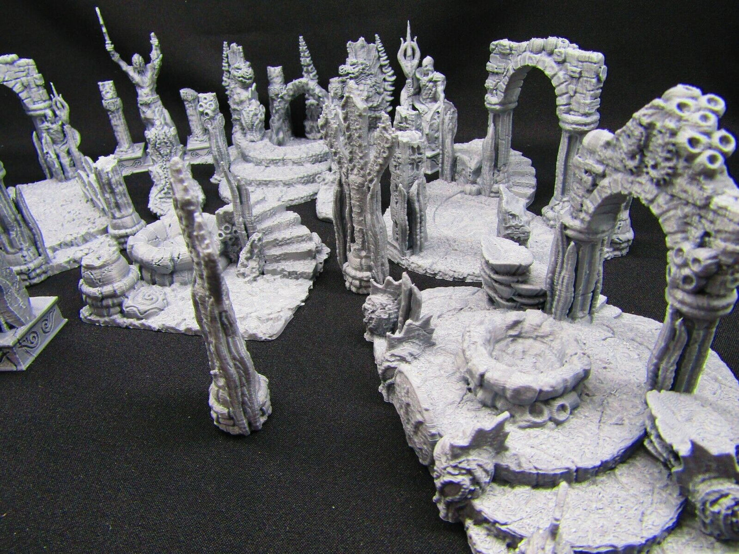 13pc Atlantis Merfolk Underwater Deep Sea City Scenery Scatter Terrain Props