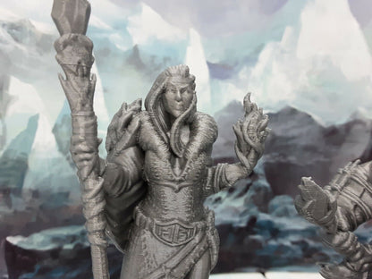 Frost Giant Pair Miniature Mini Figure Fantasy Tabletop Game Dungeons & Dragons