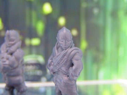 Lot of 3 Space City Slum Kids Children Mini Miniature Figure 3D Printed Model