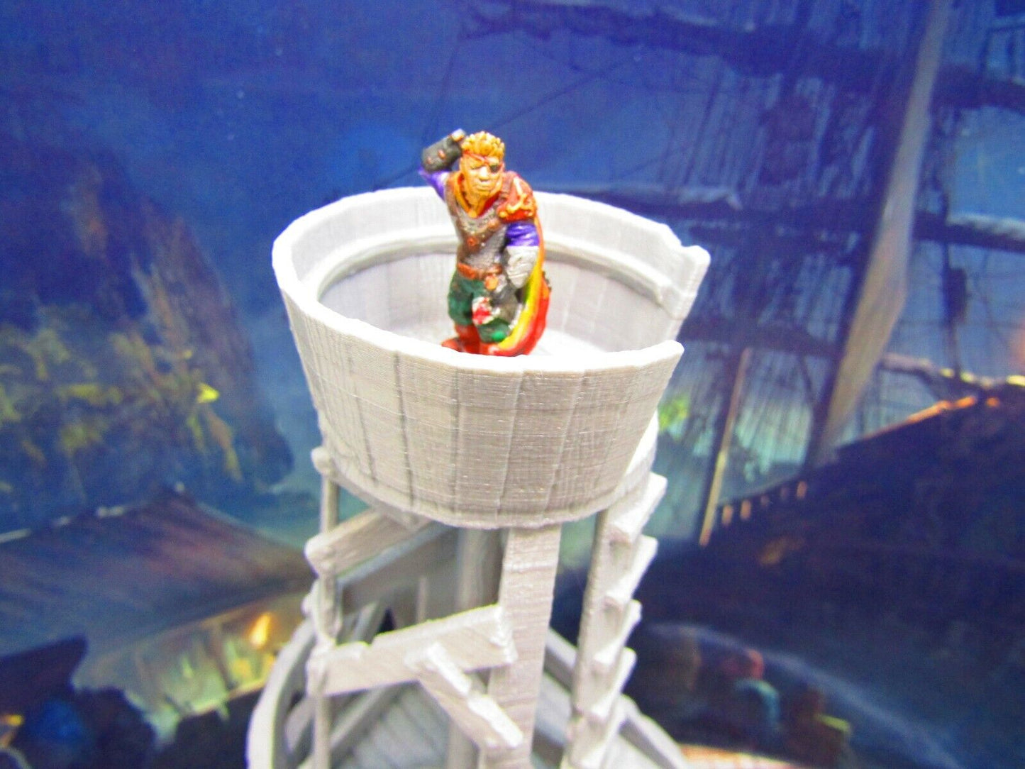 Boat Ship Hull House Hideout & Crow's Nest Watchtower Scatter Terrain Scenery